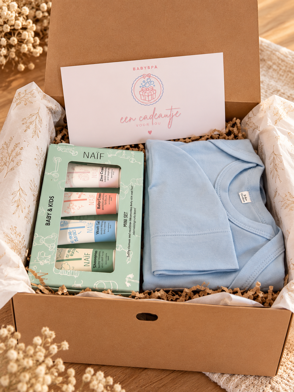 Cadeaubox - HELLO BABY BLAUW