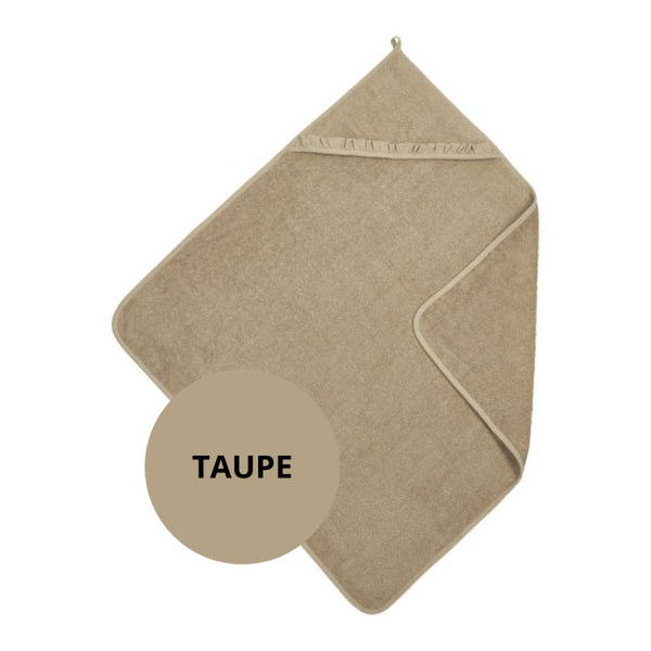Badcape - BADSTOF/RUFFLE - TAUPE