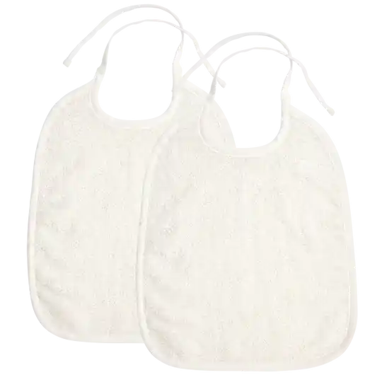 Slabbetje - BADSTOF/STRIKSLUITING - Offwhite