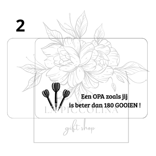 Dartcase gepersonaliseerd