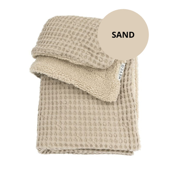 Babydeken - WAFEL/TEDDY - SAND