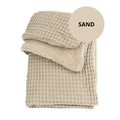 Babydeken - WAFEL/TEDDY - SAND