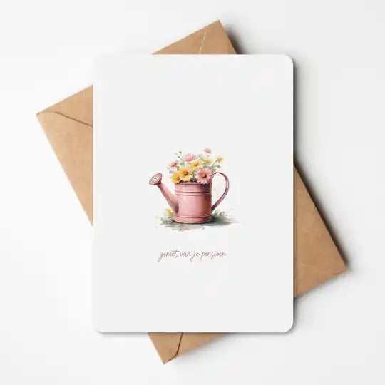 Wenskaart - PENSIOEN GIETER