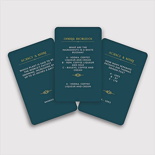 AFTER DINER - TRIVIA