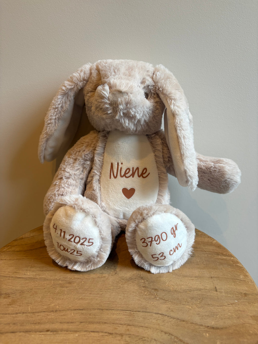 Geboorteknuffel - KONIJN BEIGE