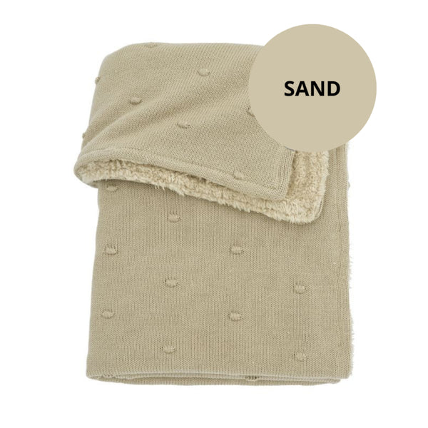 Babydeken - KNOTS/TEDDY - SAND