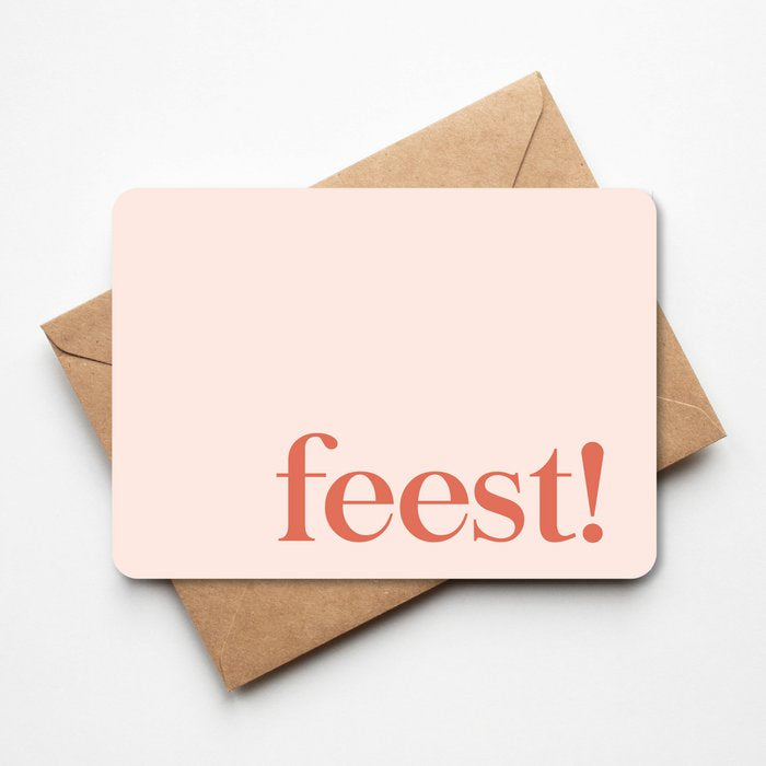 Wenskaart - FEEST!
