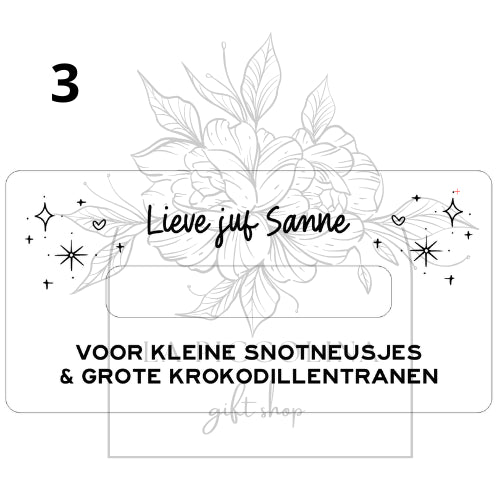 Zakdoekendoos met gravure