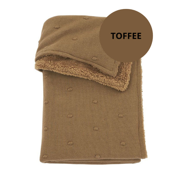 Babydeken - KNOTS/TEDDY - TOFFEE