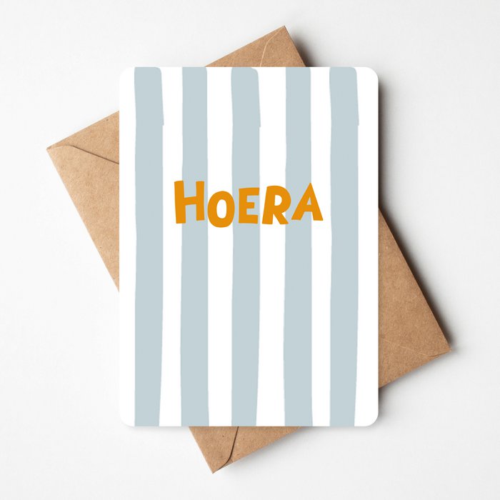 Wenskaart - HOERA