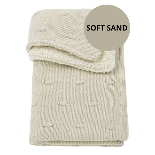Babydeken - KNOTS/TEDDY - SOFT SAND