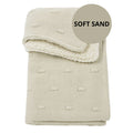 Babydeken - KNOTS/TEDDY - SOFT SAND