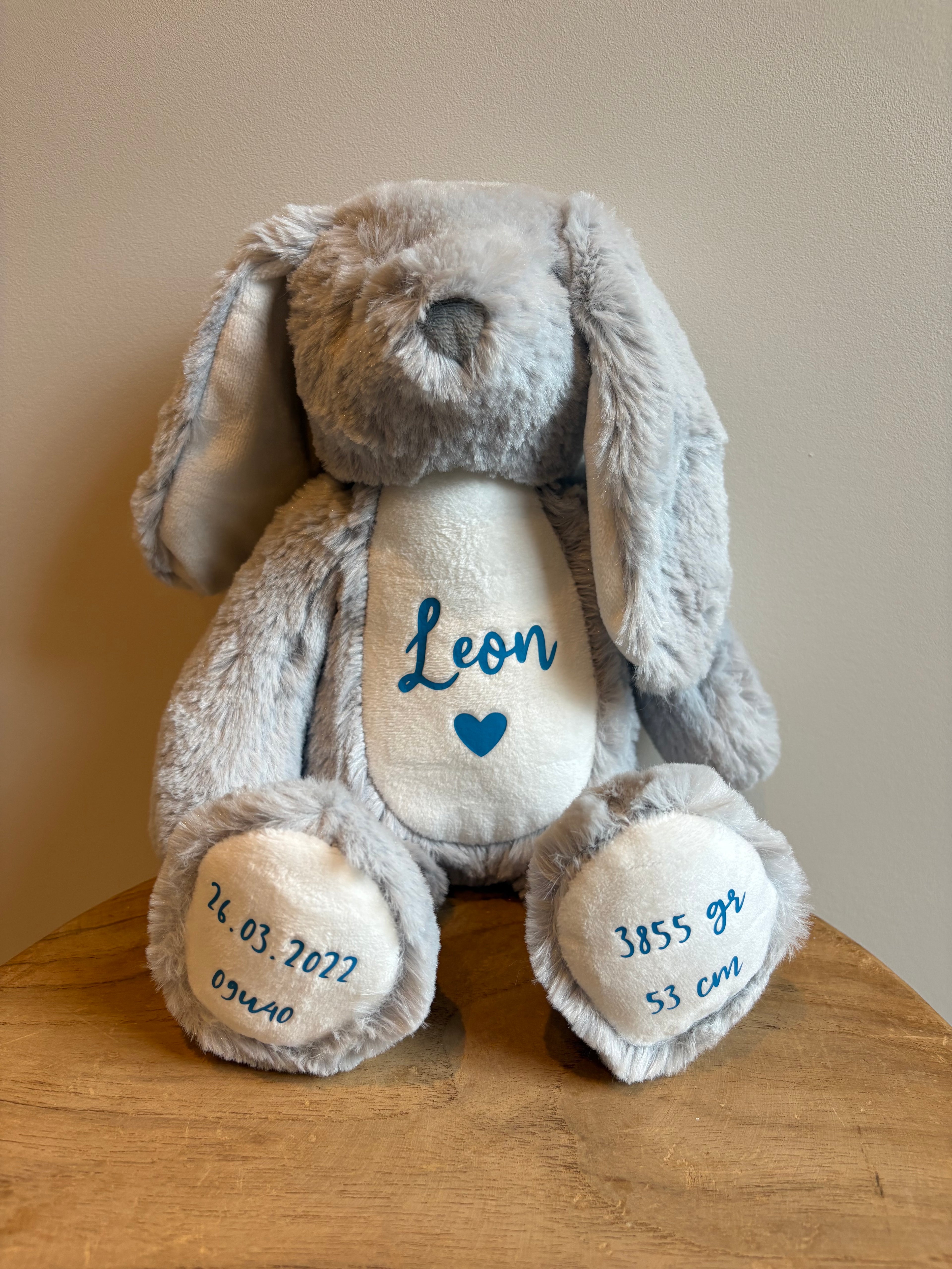Geboorteknuffel - GRIJS