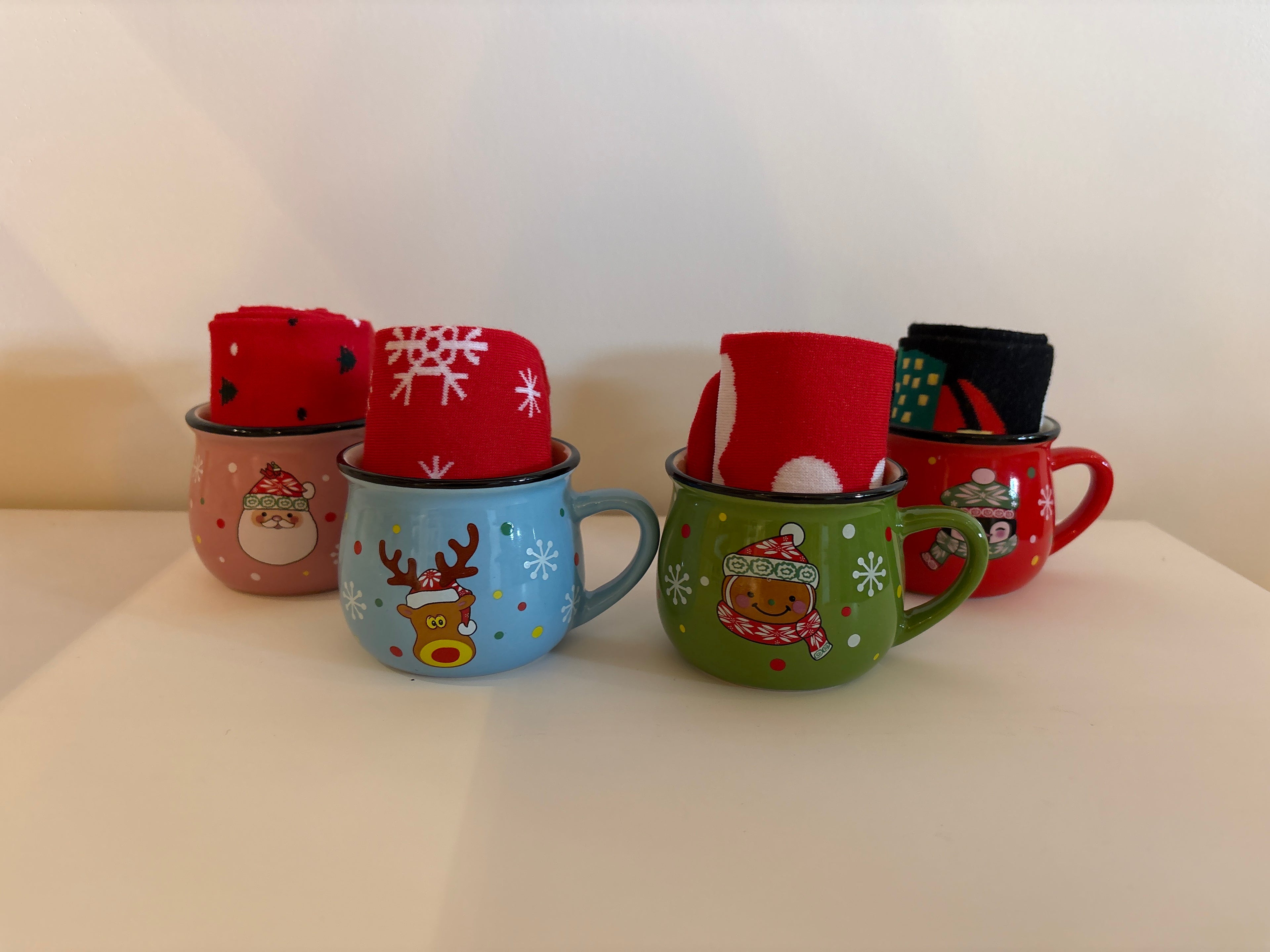 Mini kerstmok en sokken