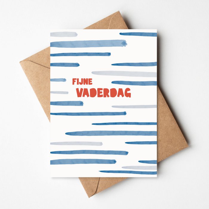 Wenskaart - VADERDAG STREPEN