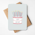 Wenskaart - HAPPY BIRTHDAY TAART