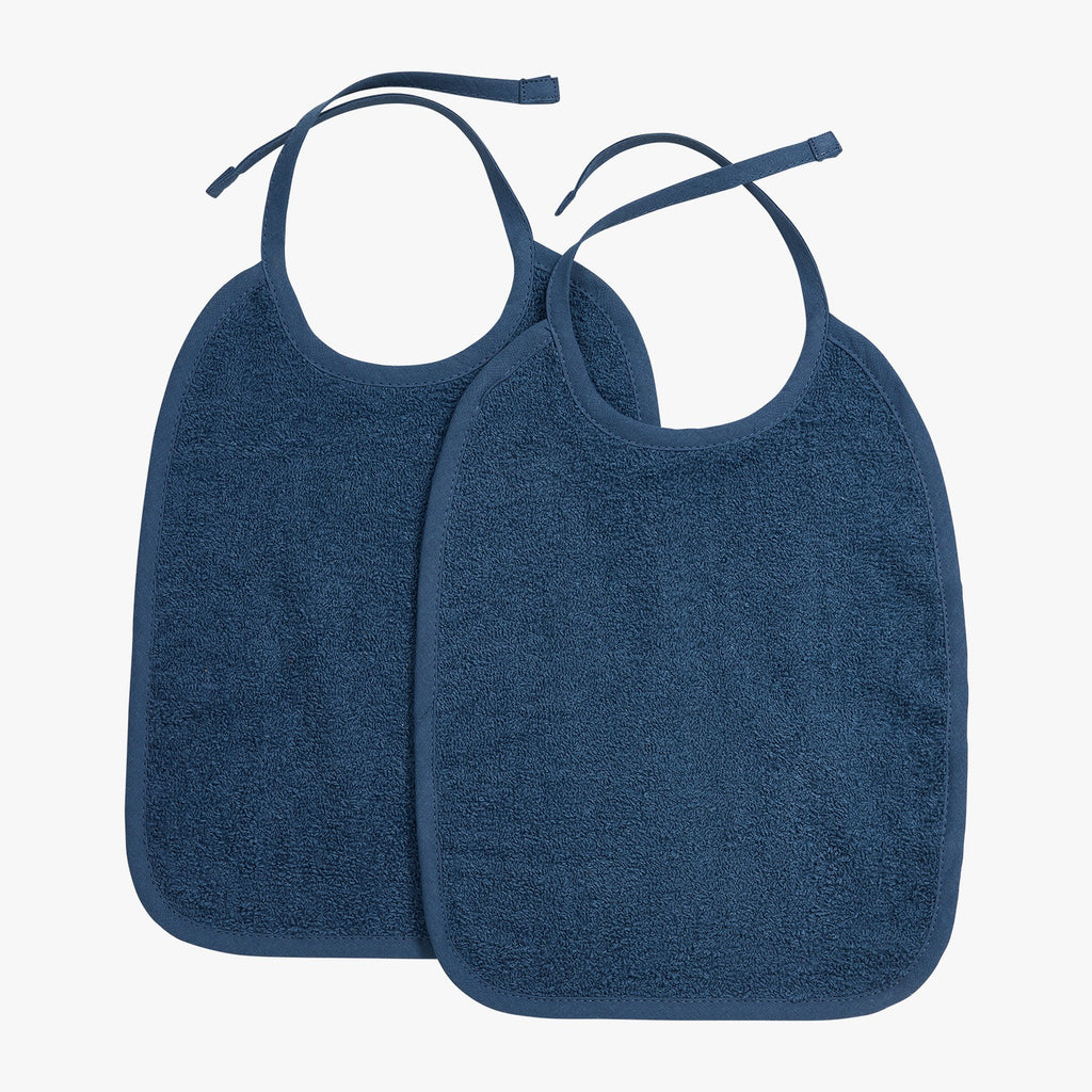 Slabbetje - BADSTOF/STRIKSLUITING - INDIGO