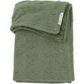 Babydeken - KNOTS/TEDDY - FOREST GREEN