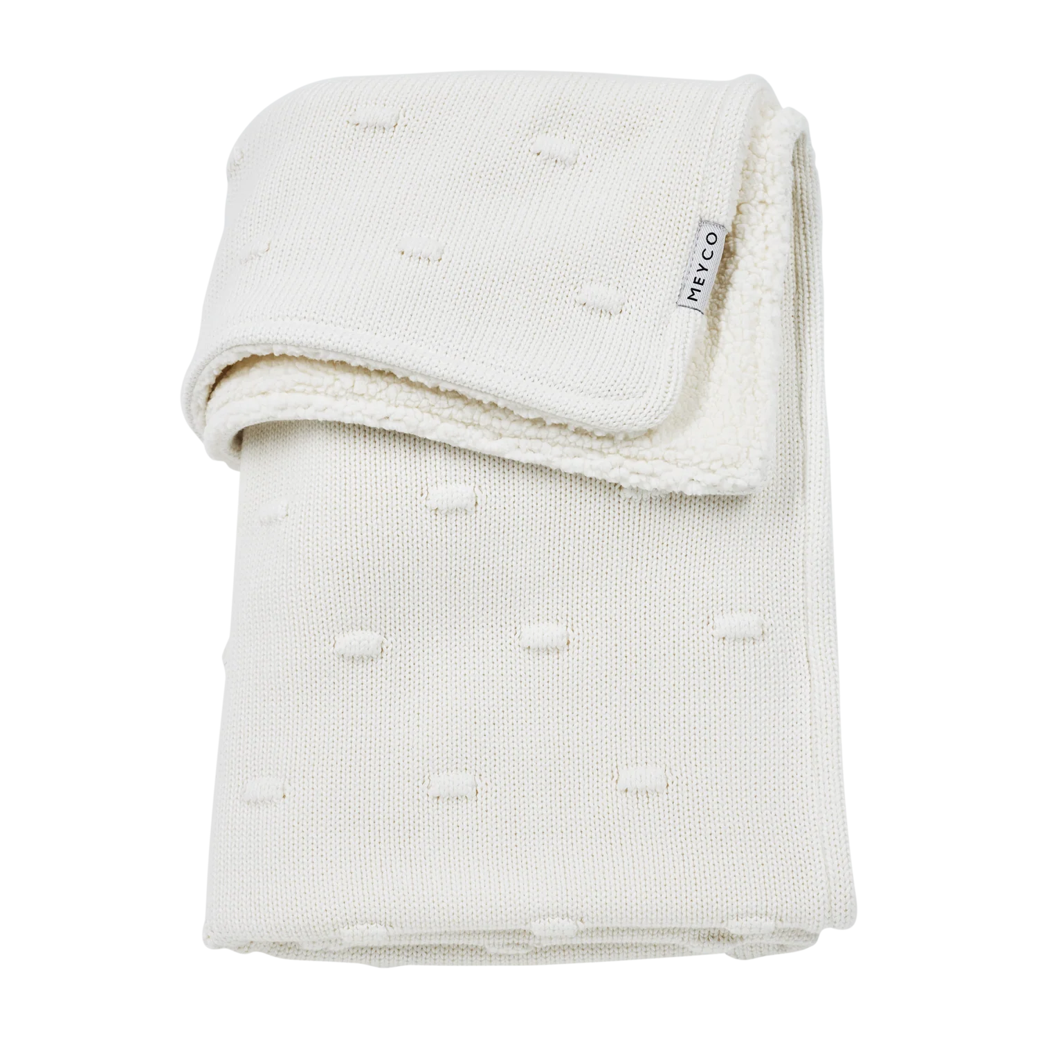 Babydeken - KNOTS/TEDDY - OFFWHITE