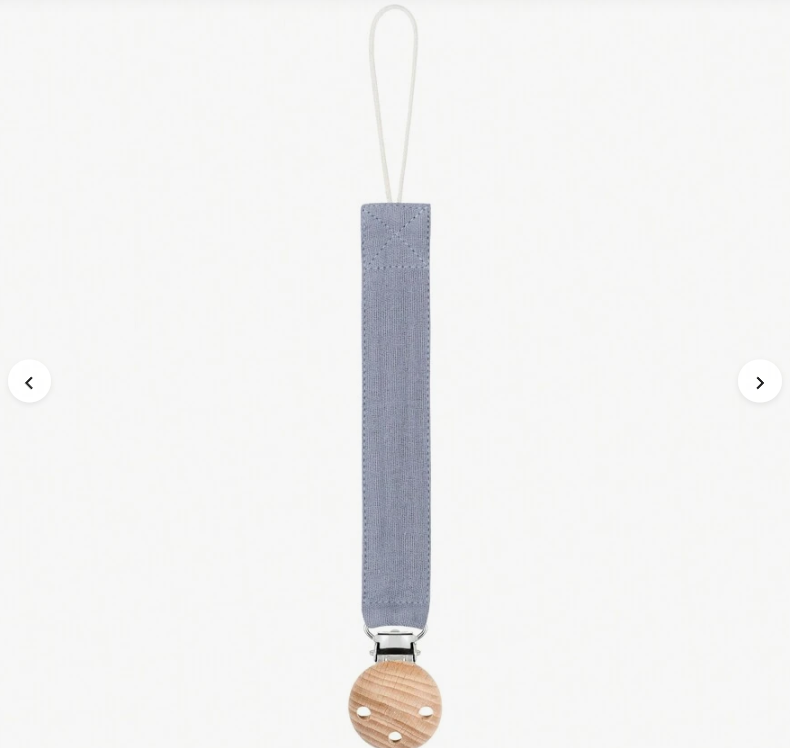 Stoffen speenkoord — Grijsblauw