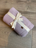 Organic Knitted Blanket - Babiezz - LAVENDEL