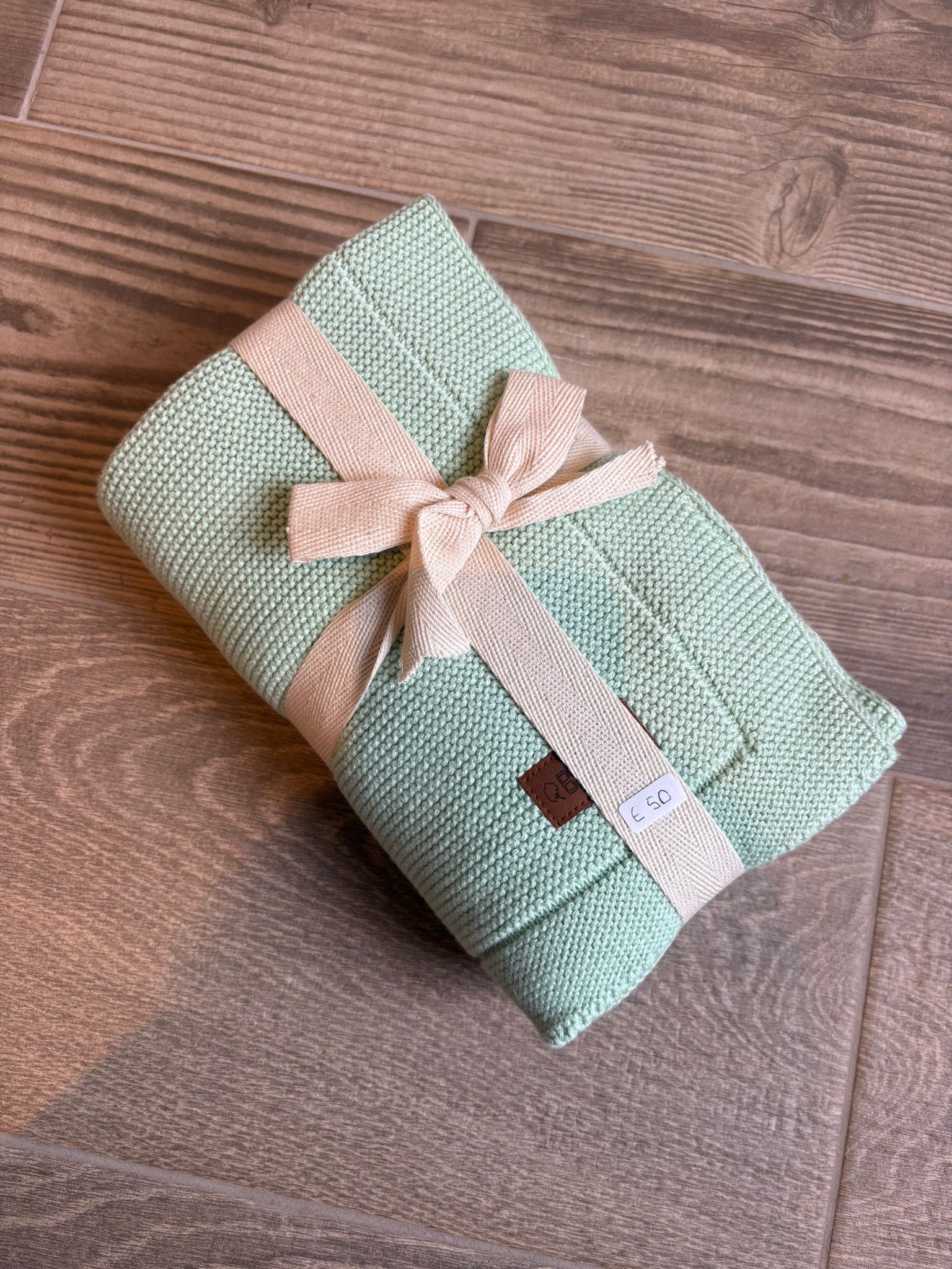 Organic Knitted Blanket - Babiezz - MINT