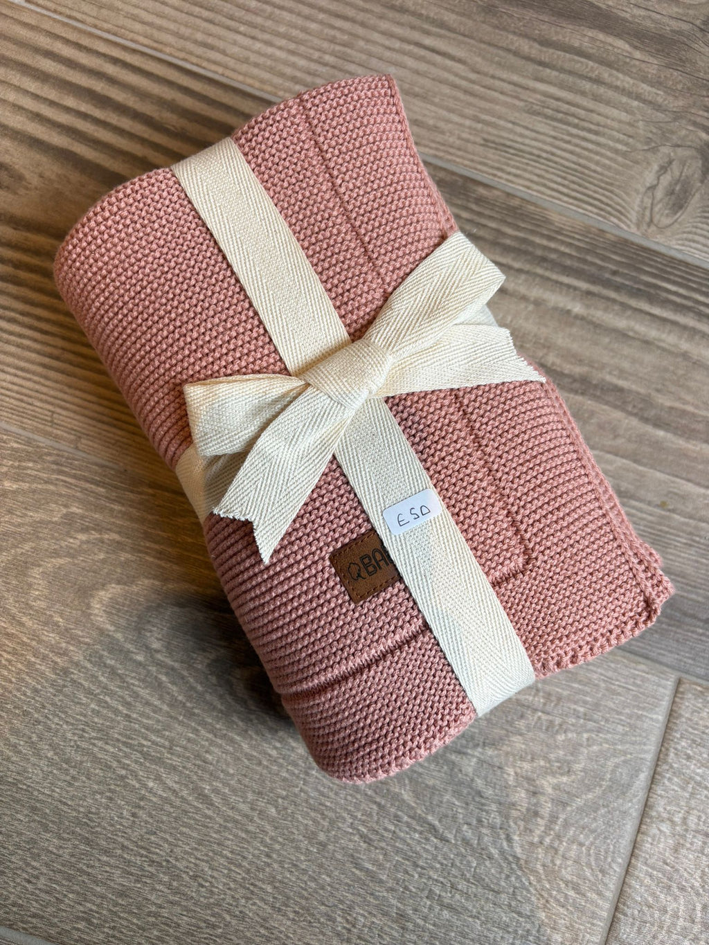 Organic Knitted Blanket - Babiezz - SOFT PINK