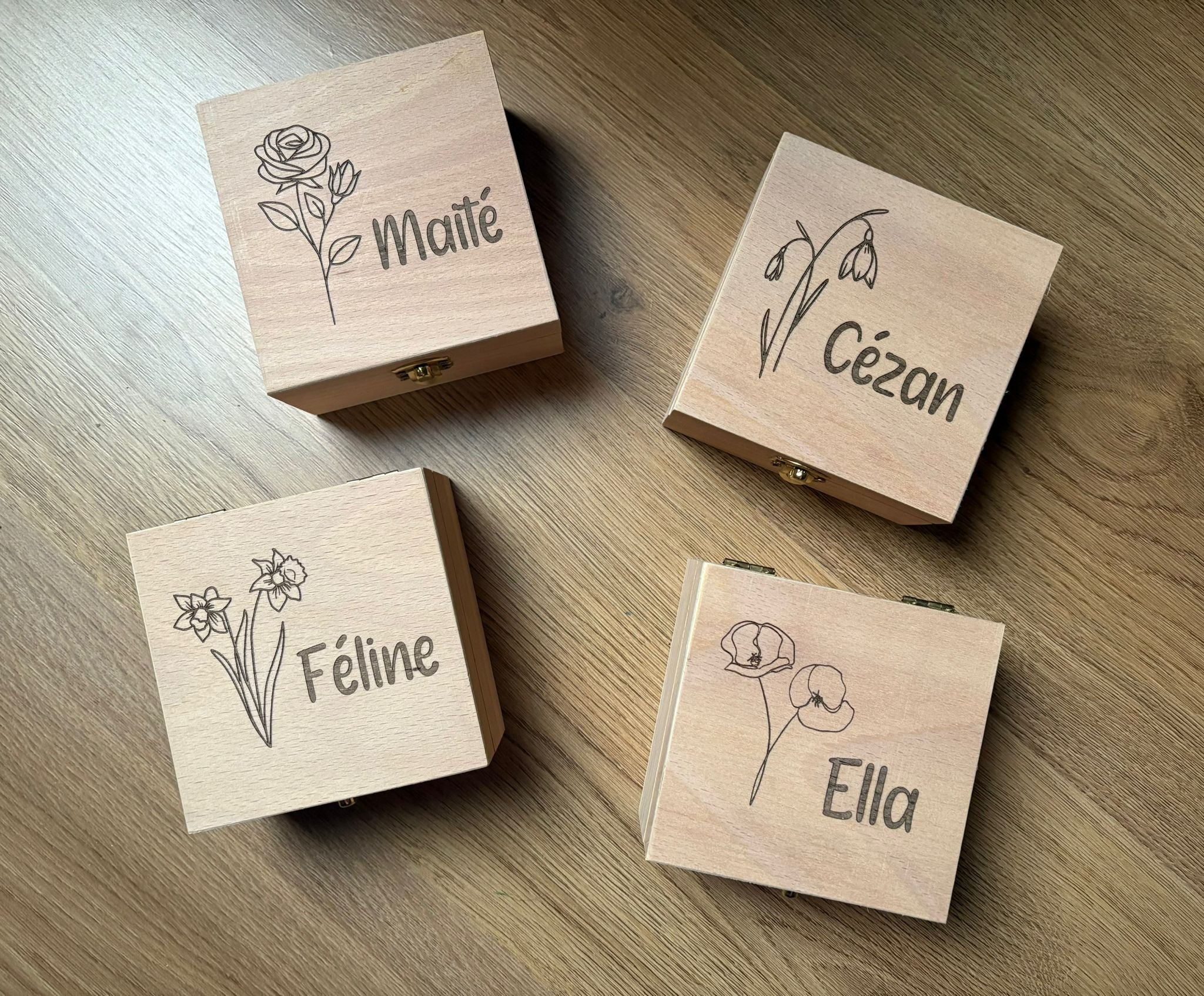 Vierkanten kistje - hout