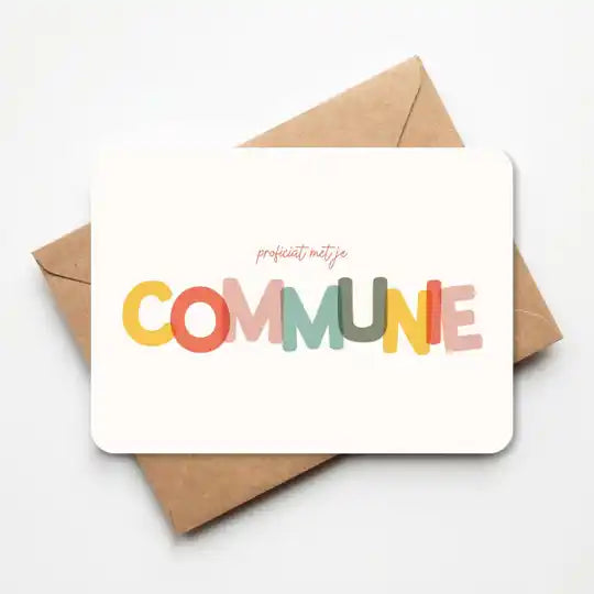 Wenskaart - COMMUNIE PROFICIAT