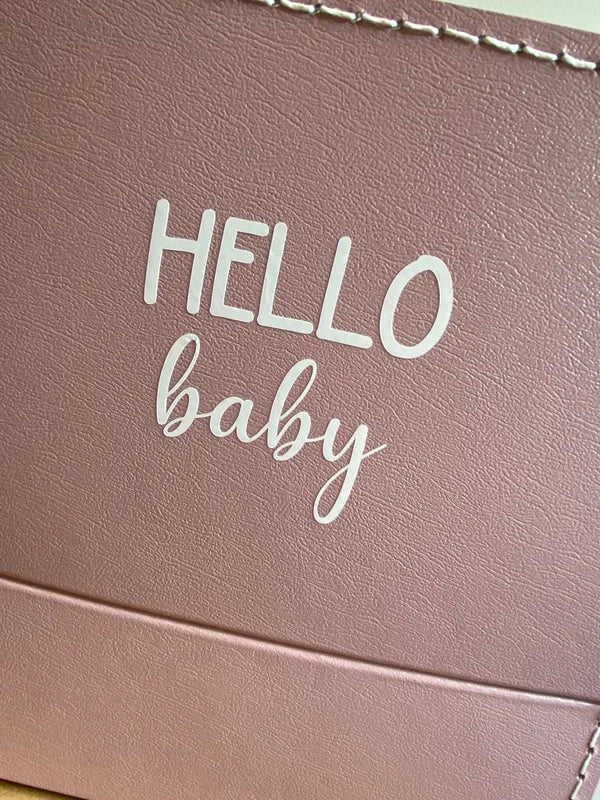 Geboortecadeau - "Hello baby - ROOS"