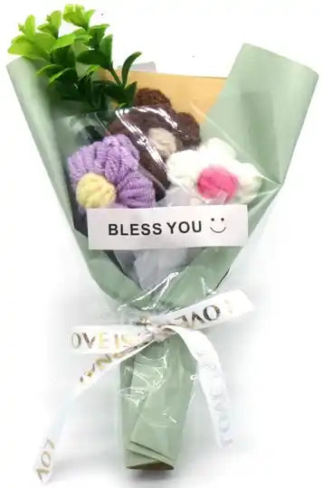 Knitted Flowers - GROEN