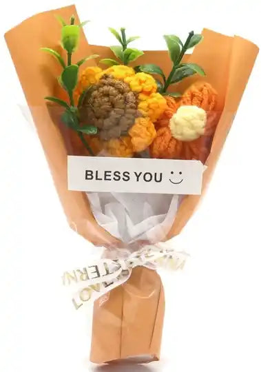 Knitted Flowers - ORANJE