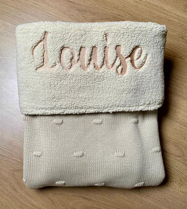 Babydeken - KNOTS/TEDDY - SOFT SAND