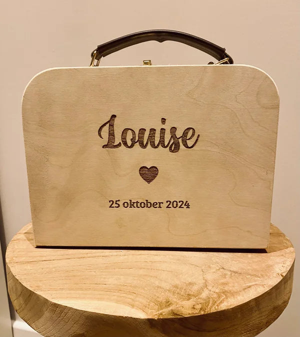 Houten kinderkoffertje