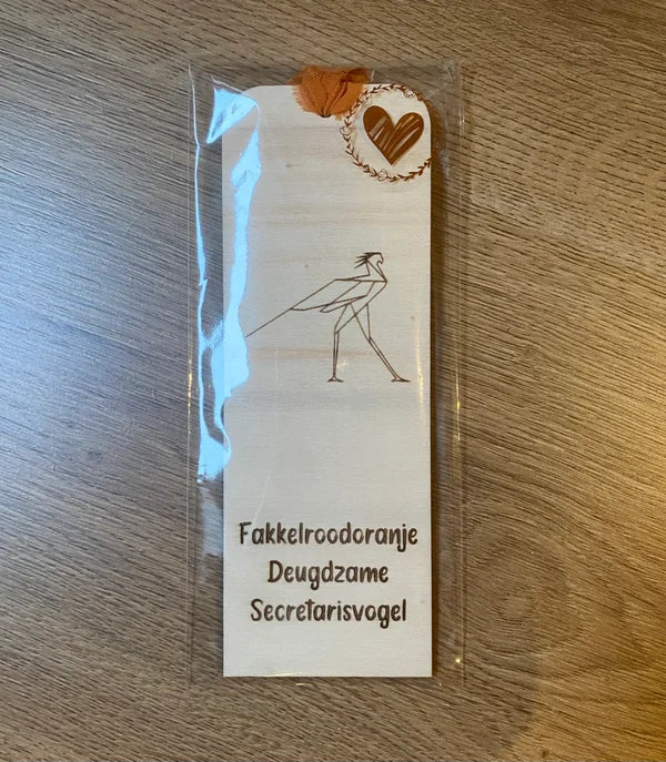Boekenlegger met eigen ontwerp