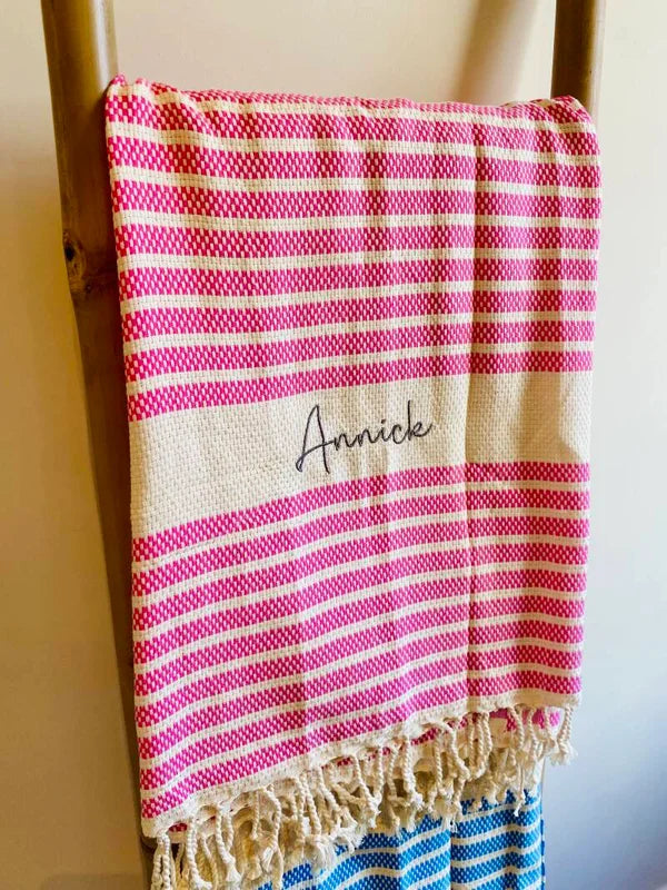 Strandhanddoek gepersonaliseerd - ROZE
