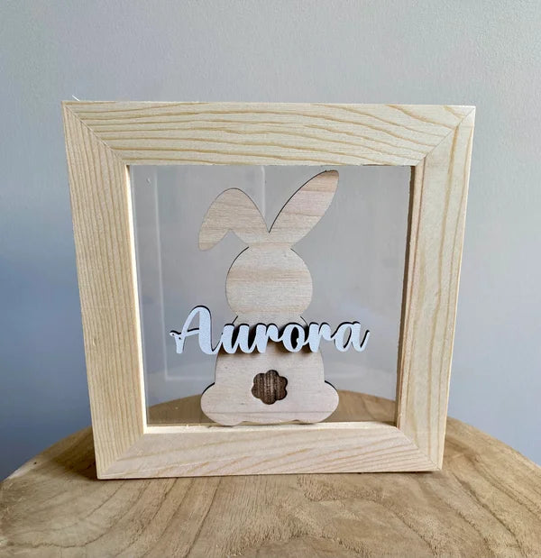 Gepersonaliseerde spaarpot - Eigen ontwerp - Hout
