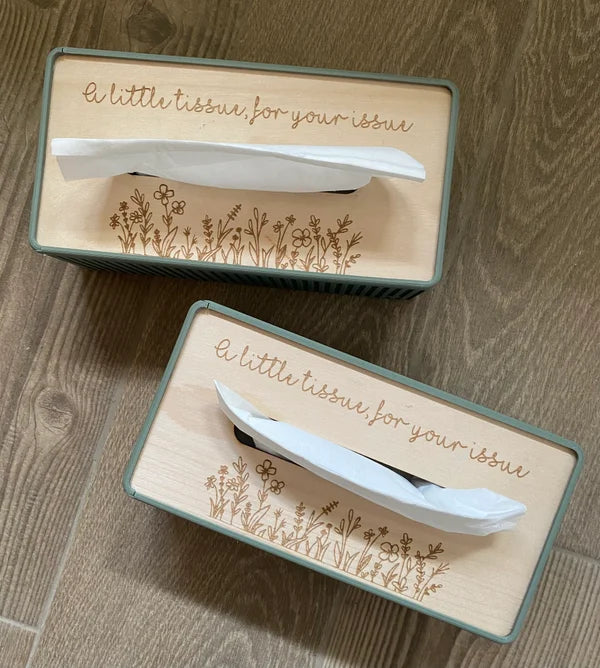 Zakdoekendoos met gravure