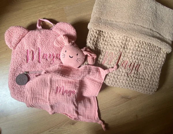 Babydeken - WAFEL/TEDDY - TAUPE