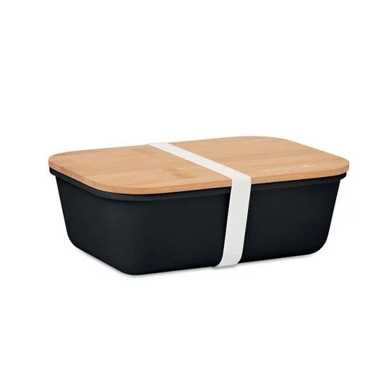 Brooddoos gegraveerd — ZWART