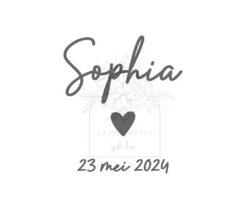 Herinneringskoffer met gravure