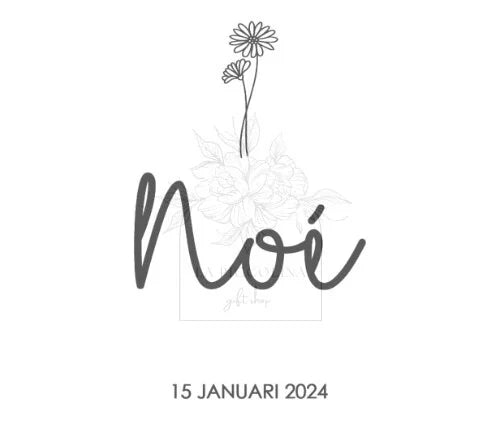 Herinneringskoffer met gravure