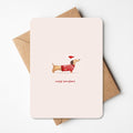 Wenskaart - KERST HOND