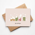 Wenskaart - KERSTHUISJES