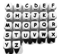 Sleutelhanger met naam - HALVE BLOEM - 4 Kleuren