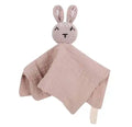 Knuffeldoekje met gehaakt hoofdje - KONIJN BEIGE